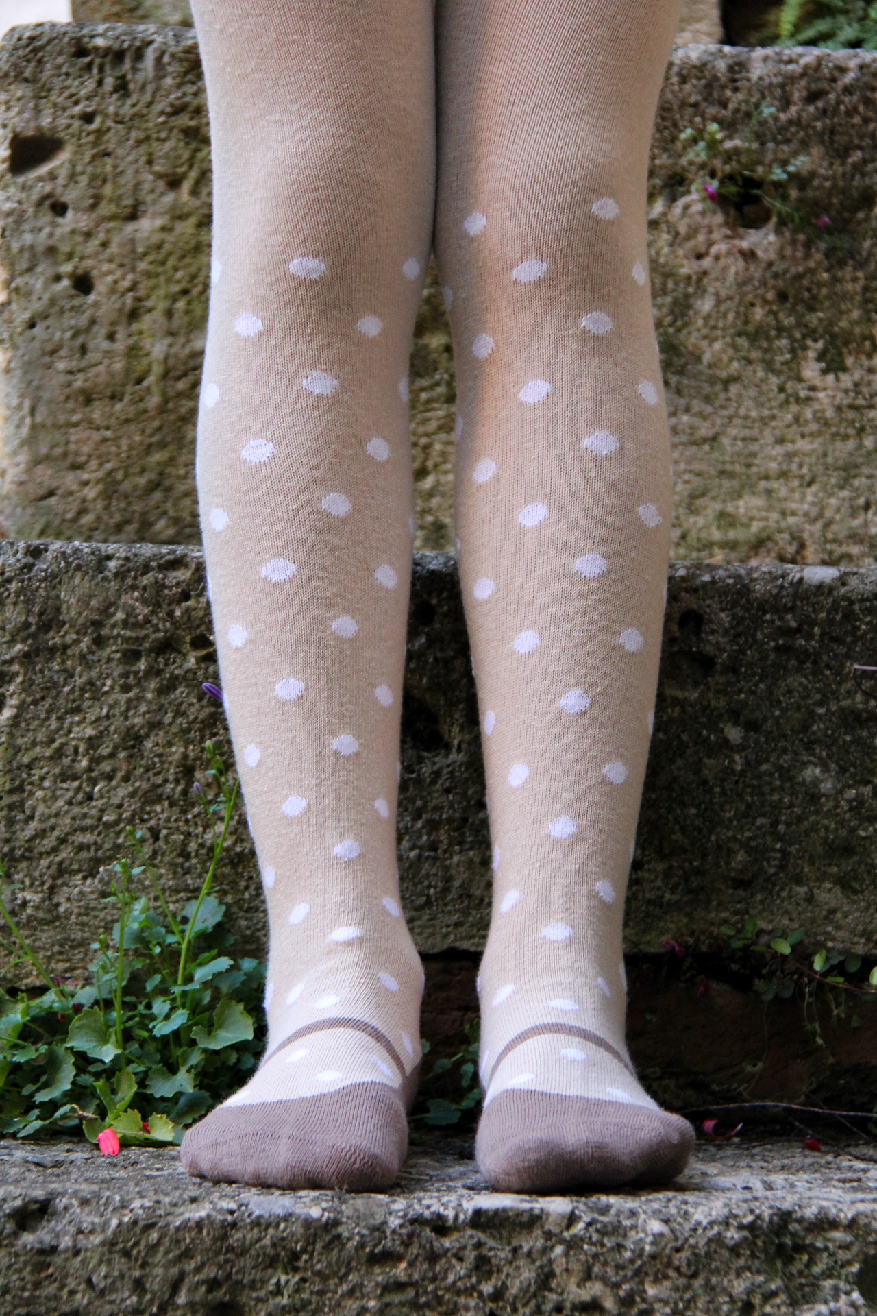 Strumpfhose Kids Basic beige/weiß Ballerina