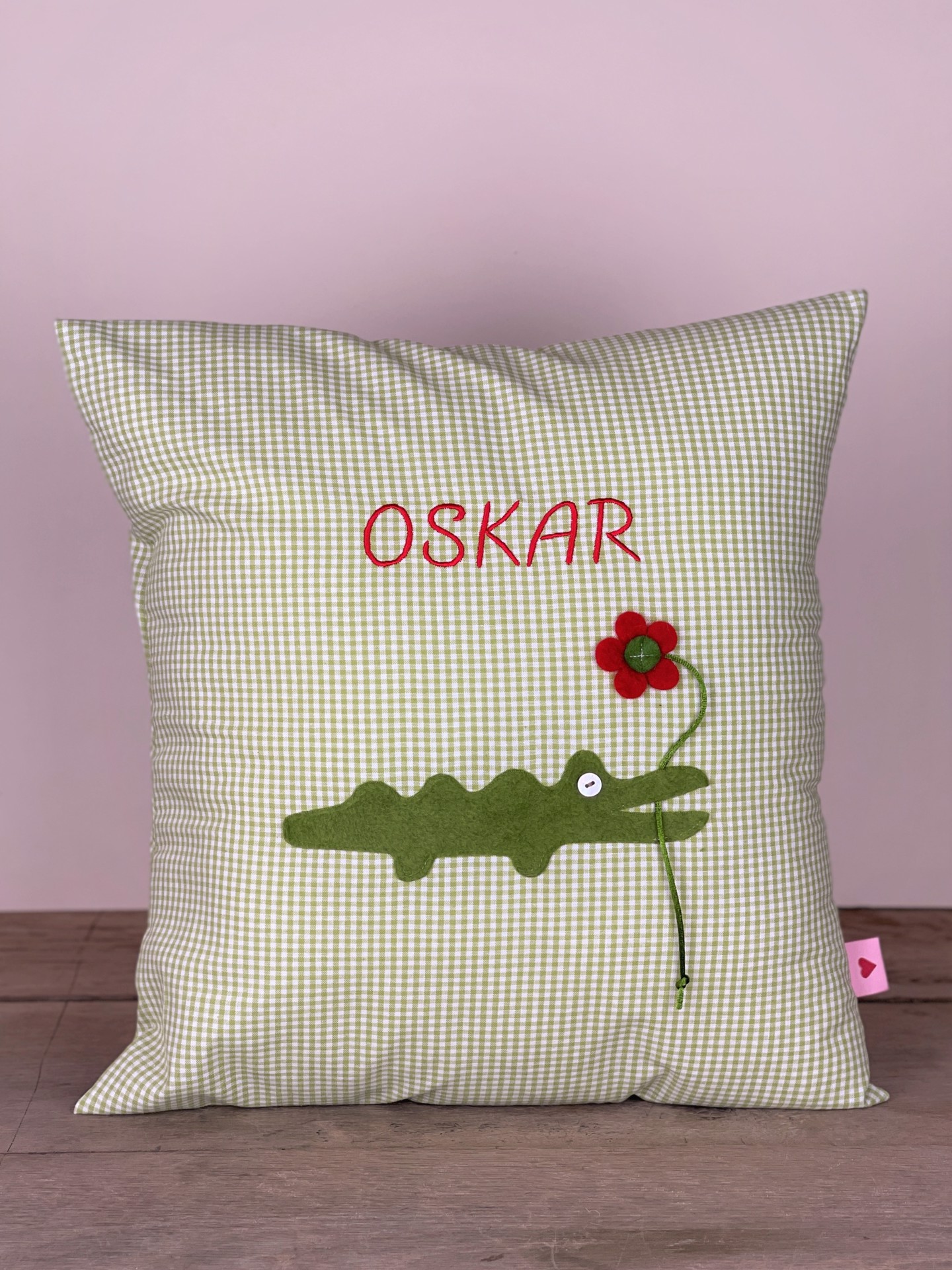 Polster No. 03 Kroko grün