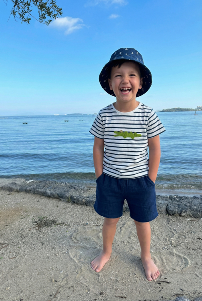 Short Musselin navy