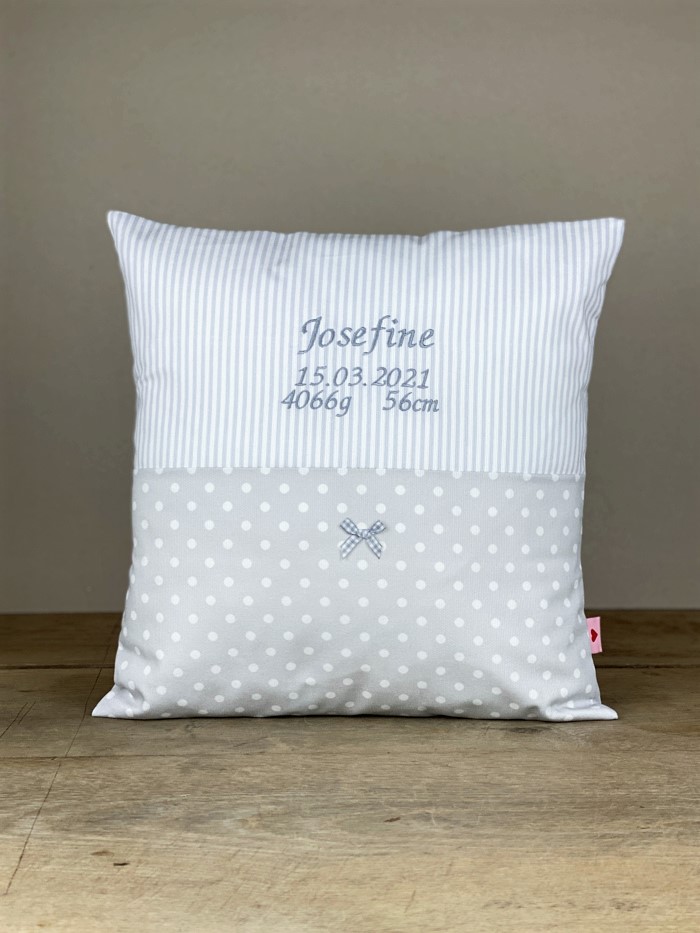 Polster No. 09 Dots grau