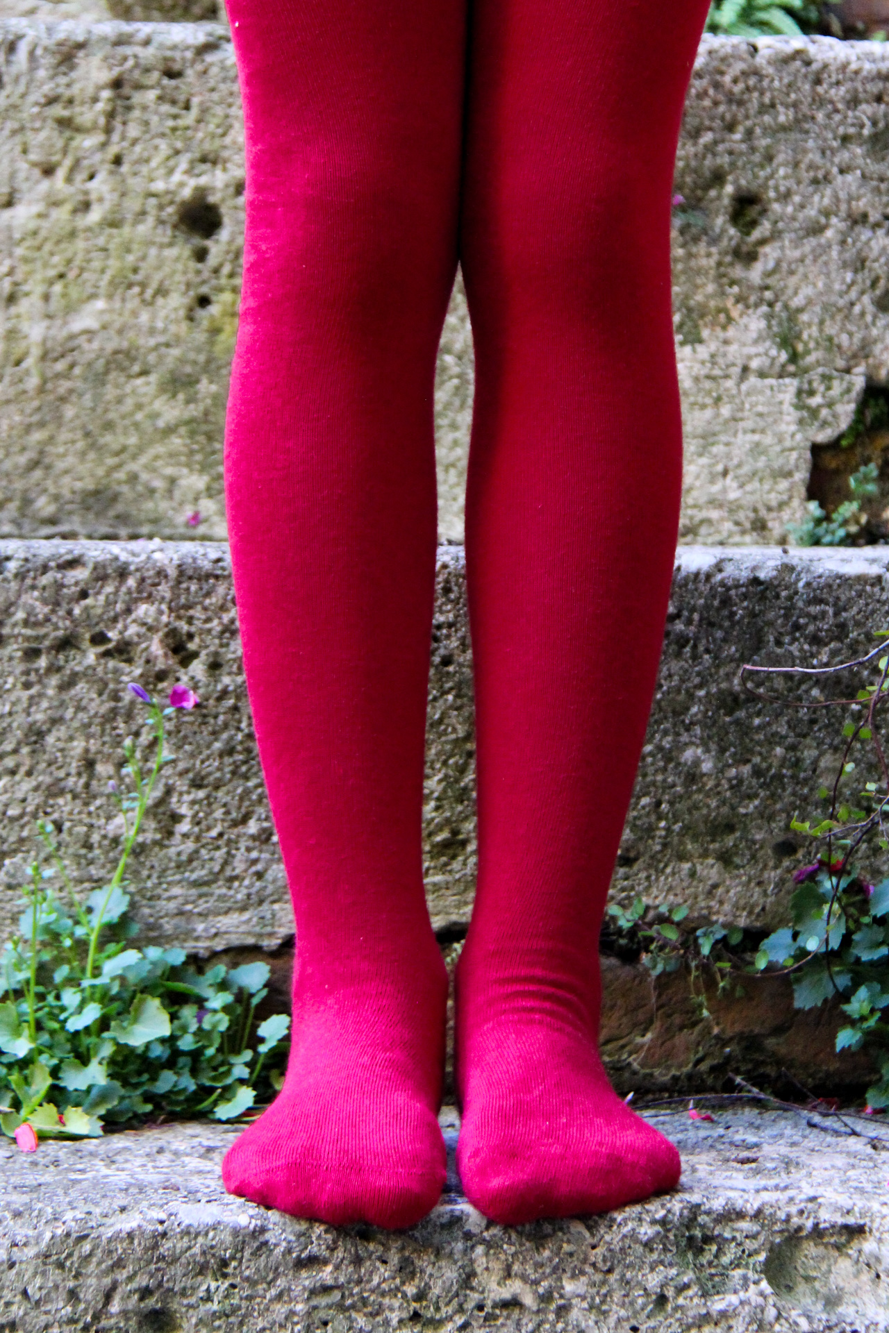 Strumpfhose Kids Basic bordeaux