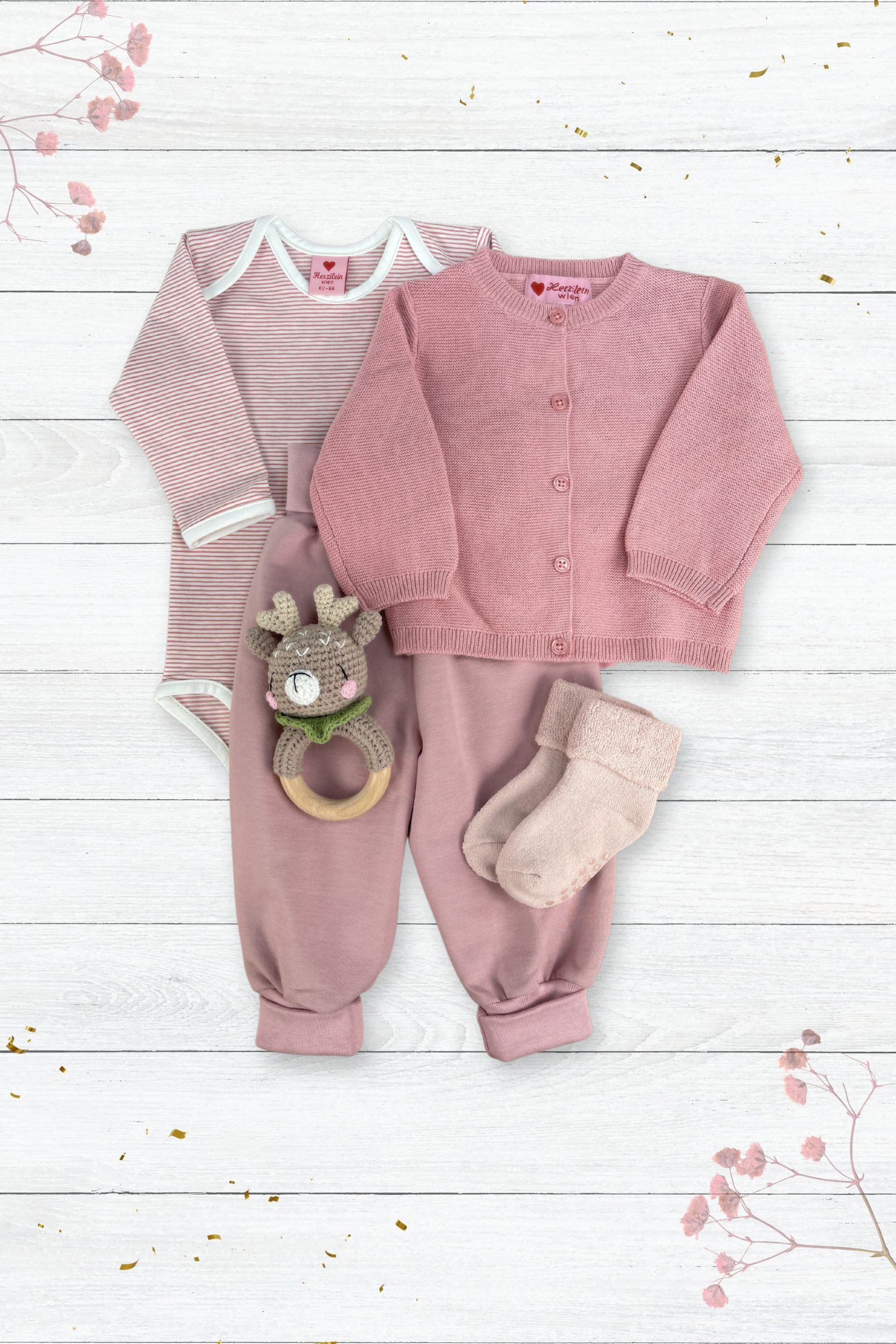 Body gestreift rosa