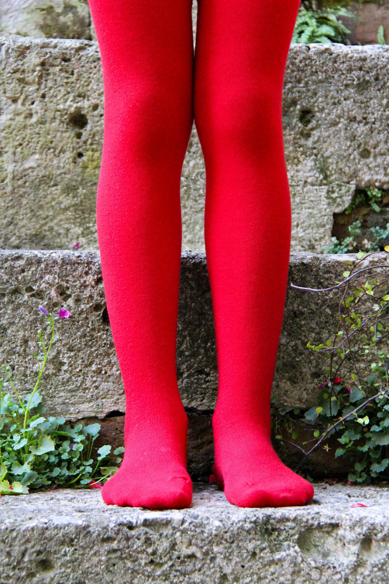 Strumpfhose Kids Basic rot