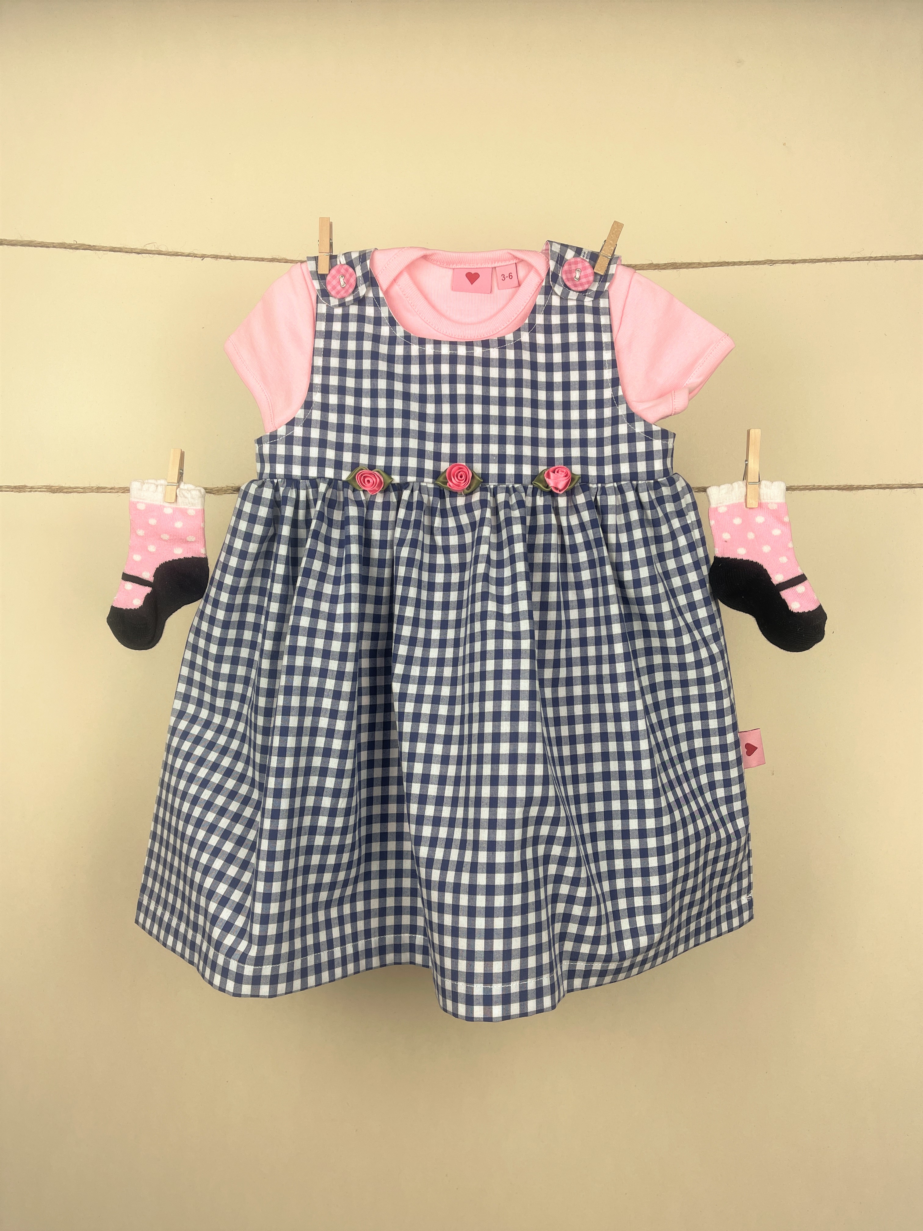 Body kurzarm Basic rosa