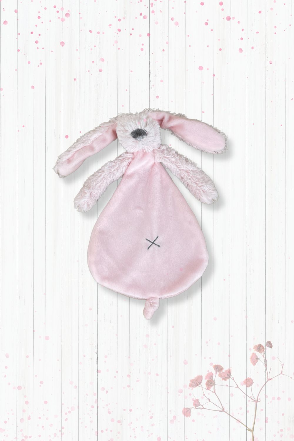 Schmusetuch Hase rosa